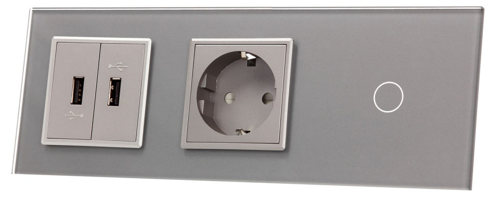 Gniazdo z portem USB i łącznikiem