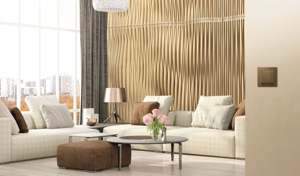 Brązowy łącznik oświetlenia