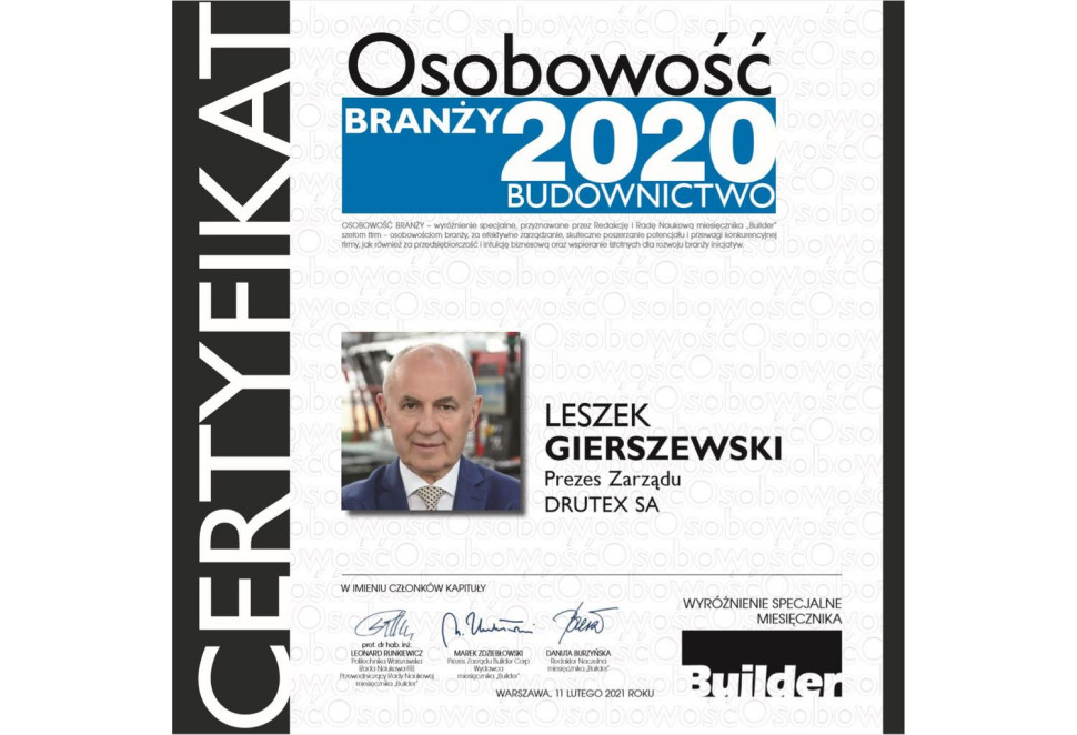Leszek Gierszewski Osobowość Branży 2020