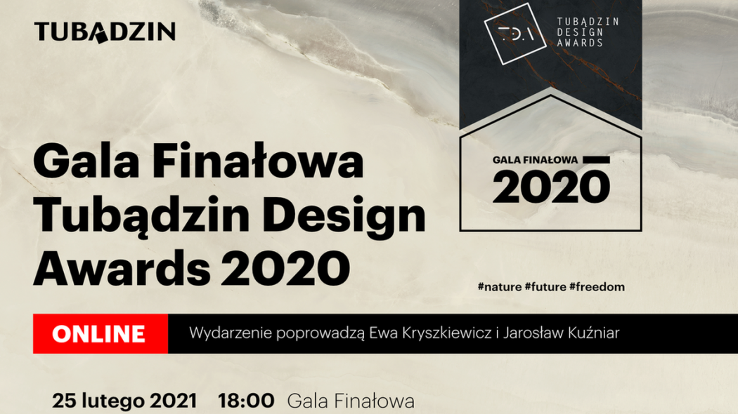 Już wkrótce gala finałowa konkursu Tubądzin Design Awards 2020!