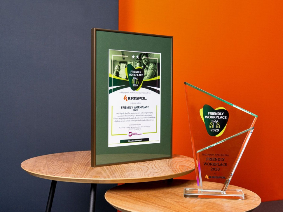 Krispol nagroda Friendly Workplace 2020
