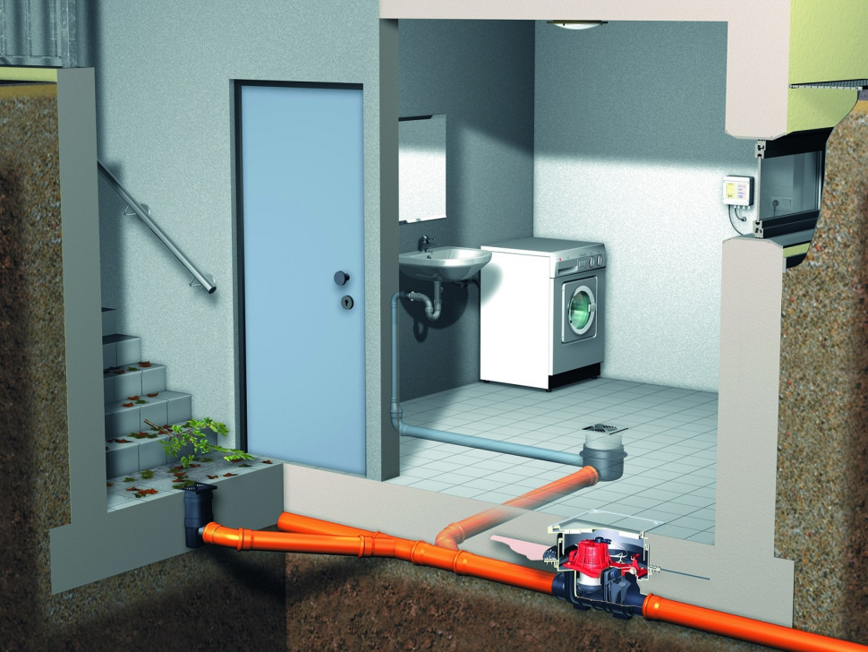 Urządzenie przeciwzalewowe w piwnicy