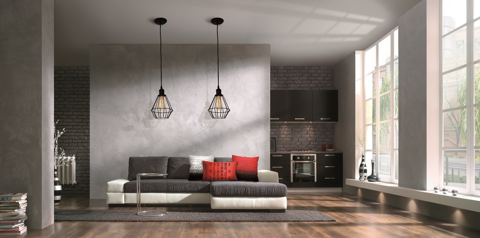 Efekt betonowej ściany łatwo uzyskać malując ją specjalną farbą