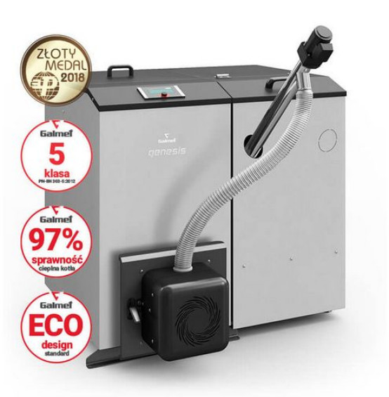 Genesis Plus KPP - ekologiczny kocioł z podajnikiem, na pellet - 5 klasa, EcoDesign