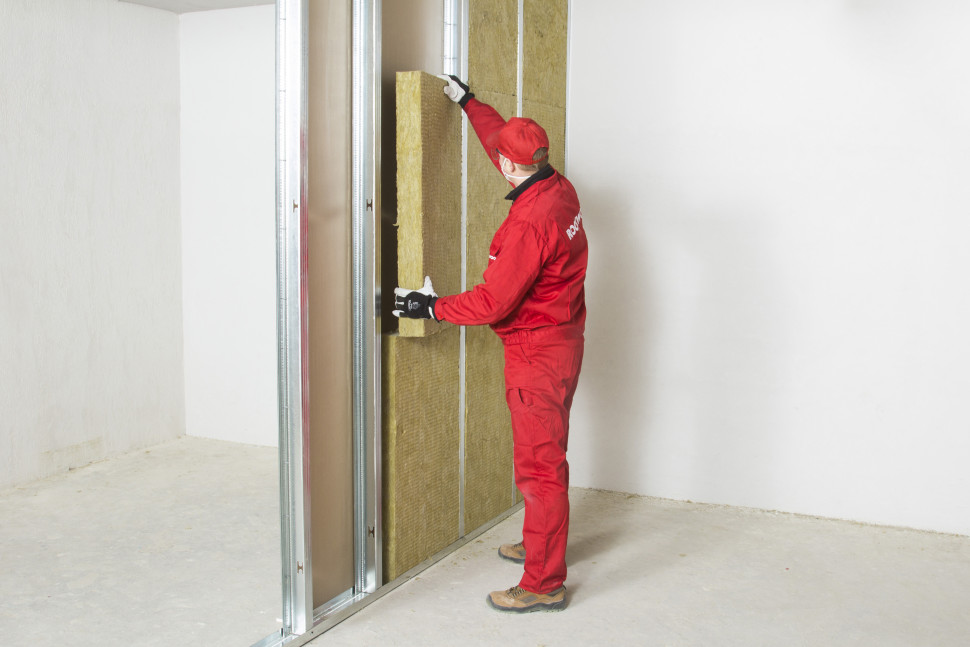 Budowa ściany działowej fot. Rockwool