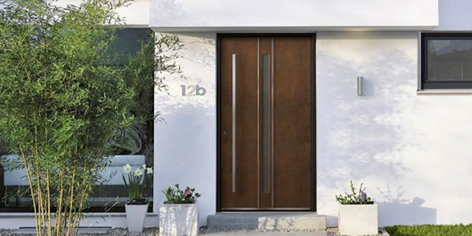 Drzwi AWIDOOR z serii Avangarde, wykończenie CORTEN. fot. AWILUX