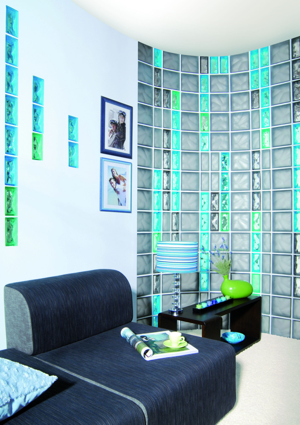 Ścianka działowa z pustaków szklanych fot. Vitrosilicon