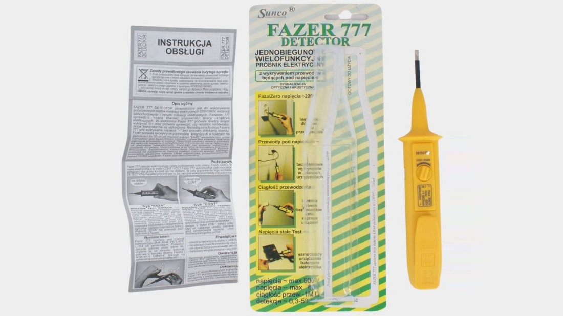 Wielofunkcyjny próbnik elektryczny Fazer Detector 777