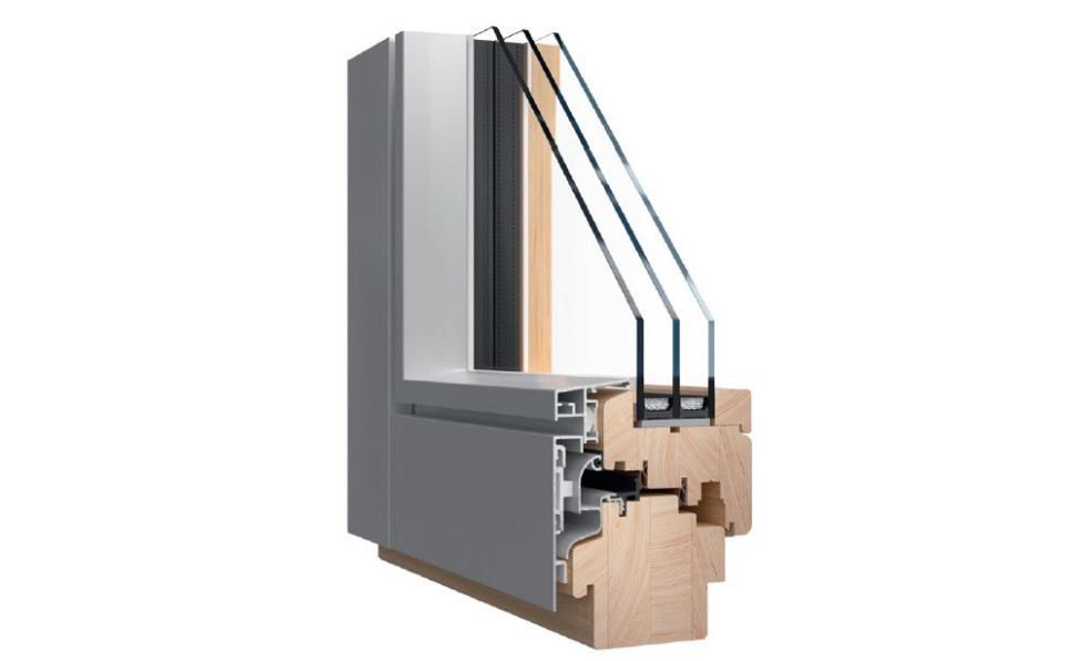 Przekroje poprzeczne przez pionowe i poziome profile okna Thermo HS - fot. 5