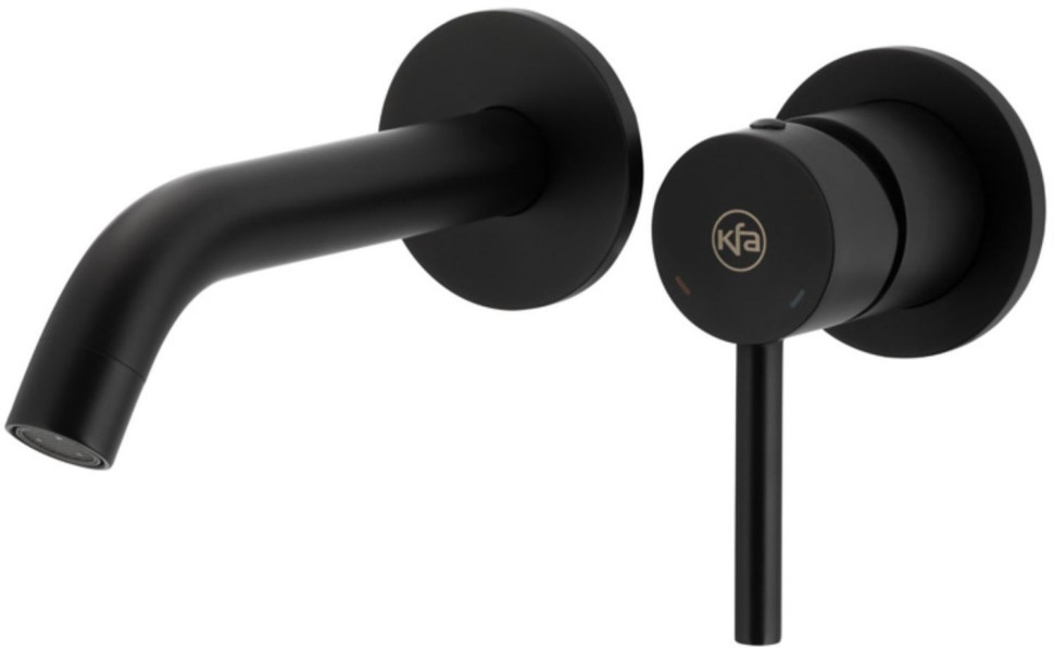 Bateria umywalkowa podtynkowa Moza Black