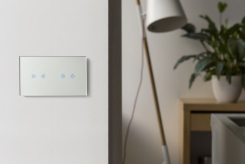 Biały panel dotykowy Simon 54 Touch