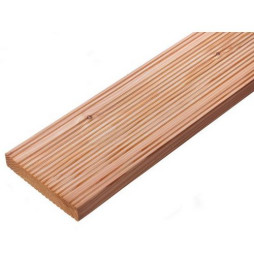 Deska Tarasowa z Drewna Iglastego Modrzew Europejski 25x145x2400 - 2 x Wąski Ryfel