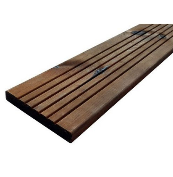 Deska Tarasowa z Drewna Iglastego Sosna Impregnowana 28x145x4000 - Szeroki Ryfel