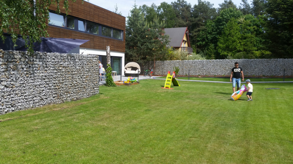 Ogrodzenie z gabionów fot. Konsport