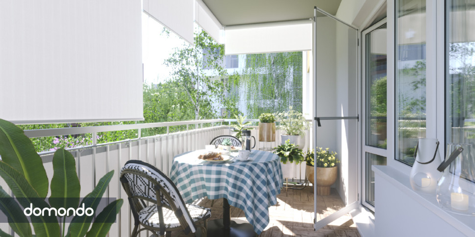Rolety balkonowe skutecznie chronią przed słońcem. fot. domondo.pl