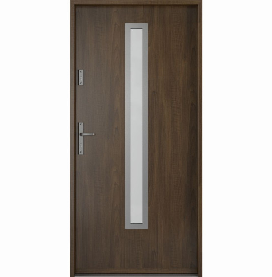 Drzwi wejściowe do domu z kolekcji Steel SAFE RC2 Thermo MODEL B1