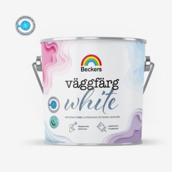 Biała farba lateksowa do wnętrz Beckers Väggfärg White Matt