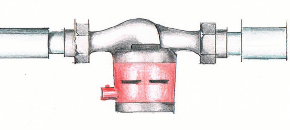 Ustawienie pompy obiegowej: Nieprawidłowo. Wirnik ustawiony pionowo.