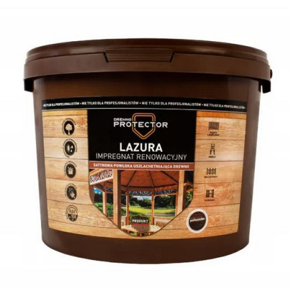 LAZURA do drewna impregnat Dekspol 9L Orzech