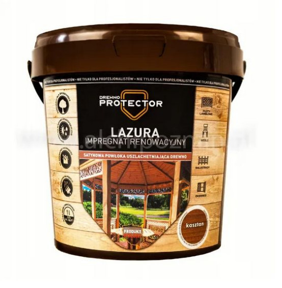 LAZURA impregnat renowacyjny 9 kolorów DEKSPOL 1L