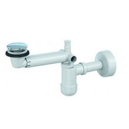 Prevex syfon umywalkowy przyścienny Preloc z korkiem klik-klak 1712011