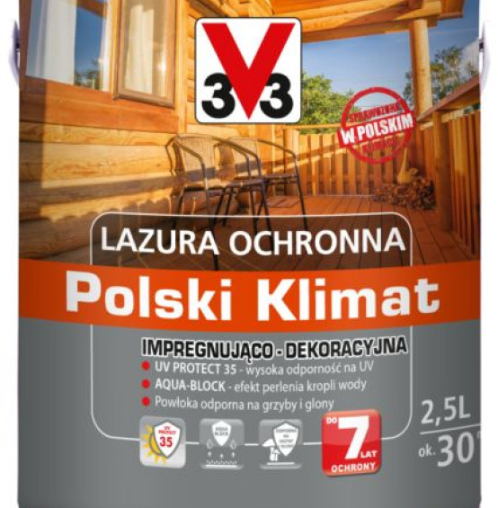 Lazura ochronna Polski Klimat Impregnująco-Dekoracyjna UV Protect 35
