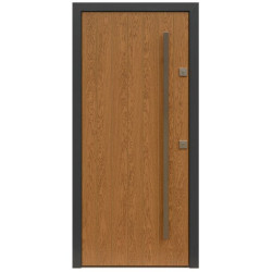 Drzwi zewnętrzne nowoczesne model 431,20 złoty dab + antracyt