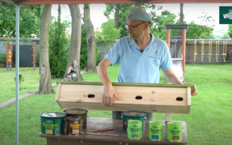 Malowanie budki lęgowej dla jerzyków