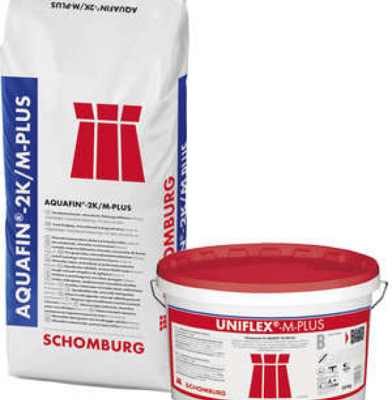 Mostkująca rysy, mineralna zaprawa hydroizolacyjna AQUAFIN-2K/M-PLUS