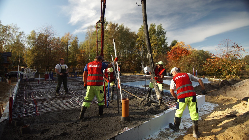 Betonowanie fundamentu