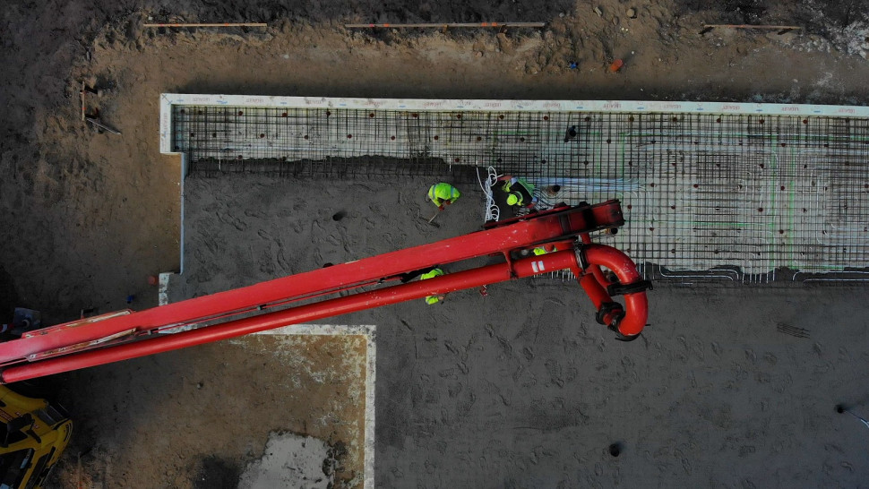 Betonowanie fundamentu