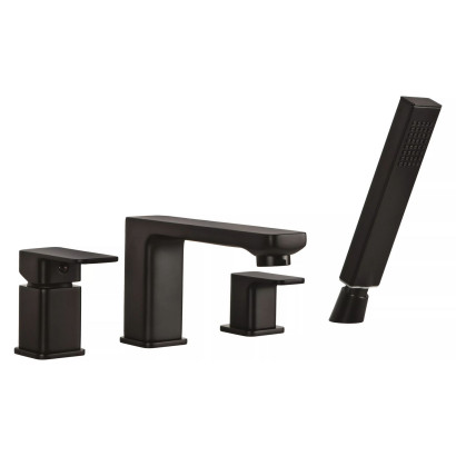 LOFT BLACK - bateria wannowa 4-otworowa