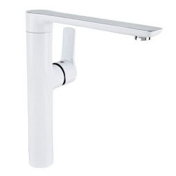 DALI WHITE - bateria kuchenna stojąca z dźwignią z boku