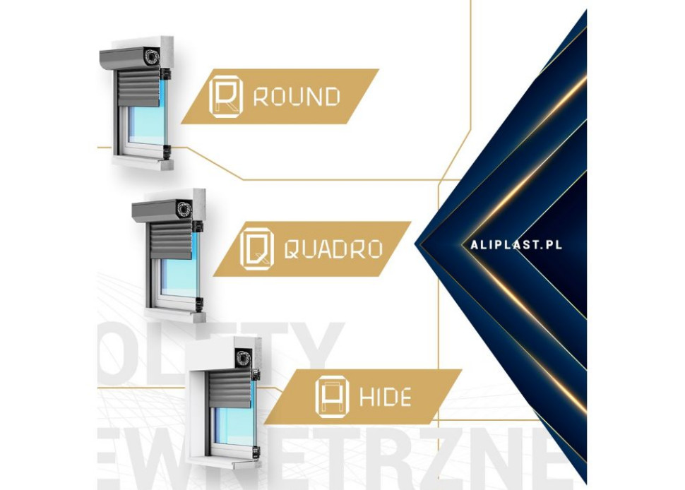 Aluminiowe rolety zewnętrzne Aliplast