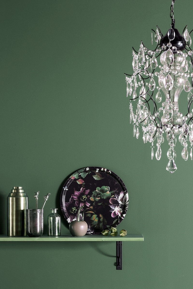 Odcień ciemnej zieleni Glamour z palety Beckers Designer Collection