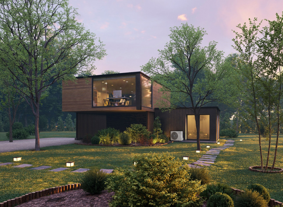 Pompa ciepła KAISAI - front budynku