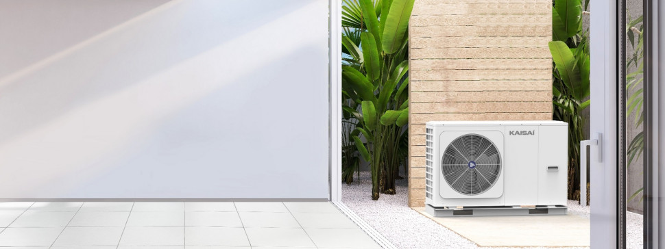 Pompa ciepła KAISAI typu monoblok - wizualizacja