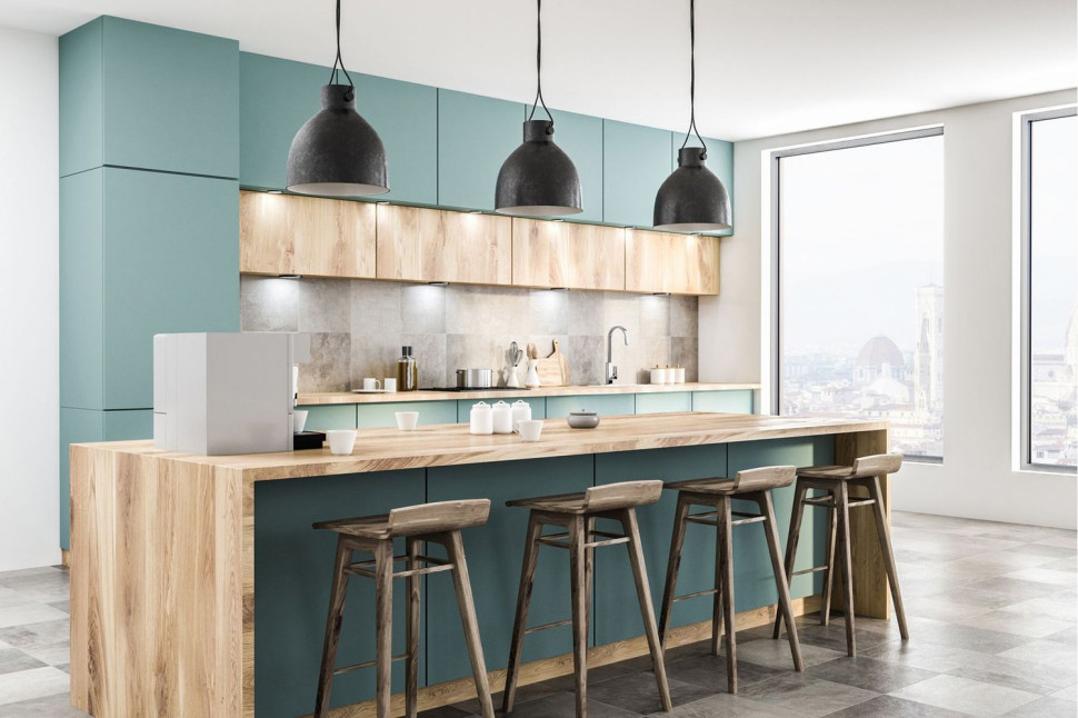 Wyspa kuchenna pełni rolę stołu. fot. FERRO