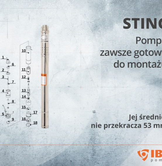 Pompa głębinowa Sting 53 mm