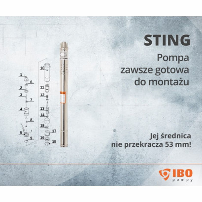 Pompa głębinowa Sting 53 mm