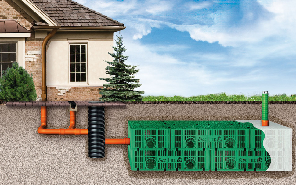 System skrzynek rozsączająco-retencyjnych STORMBOX. fot. Pipelife