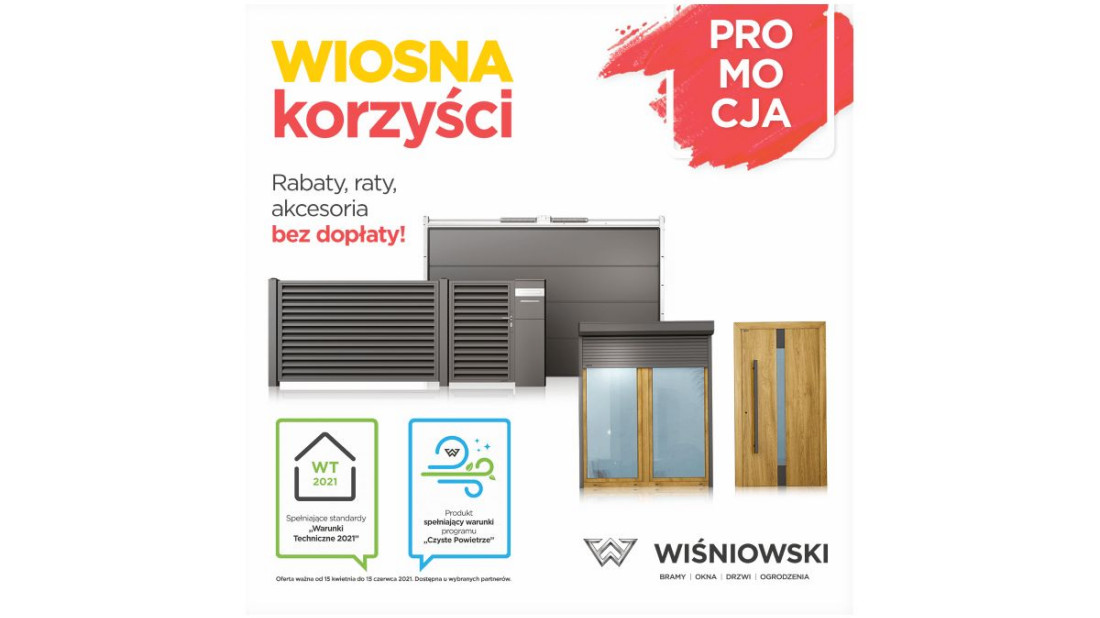 Wiosenne korzyści od firmy Wiśniowski