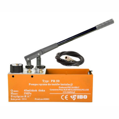 Ręczna pompa do prób ciśnieniowych instalacji PR50