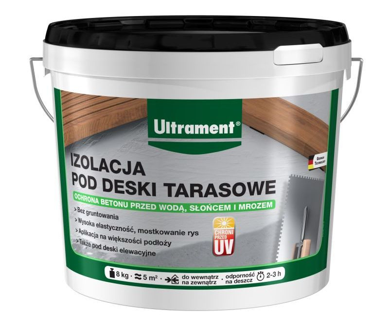 Izolacja pod deski tarasowe. fot. Ultrament
