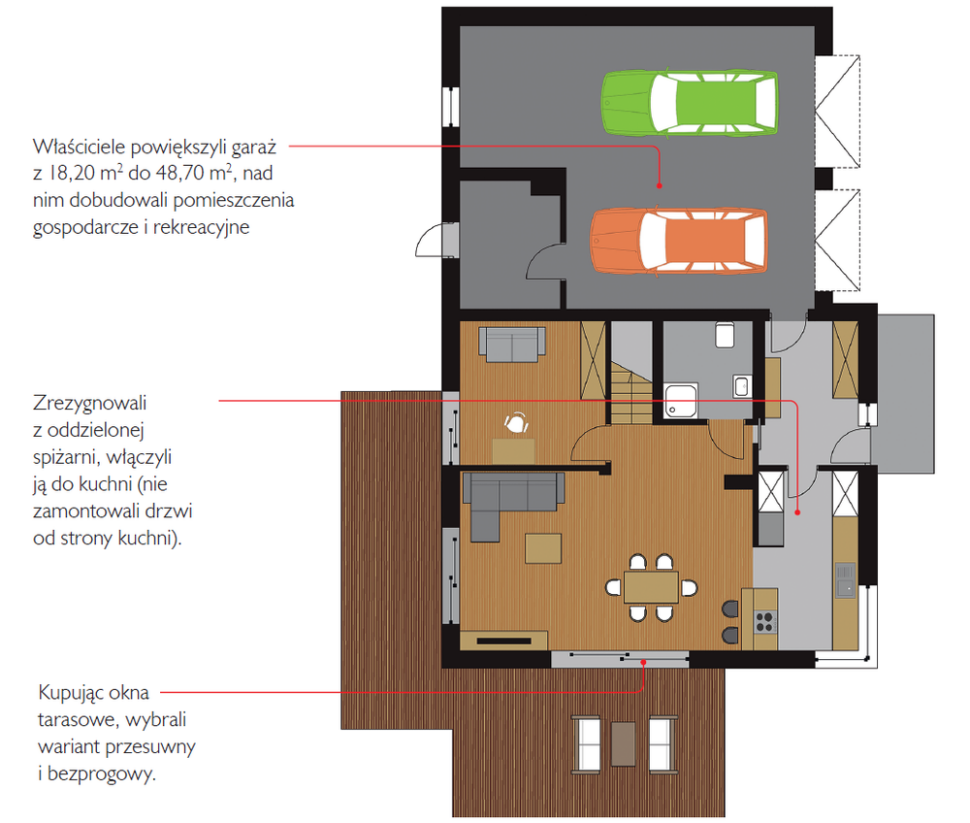 Rzut parteru po zmianach
