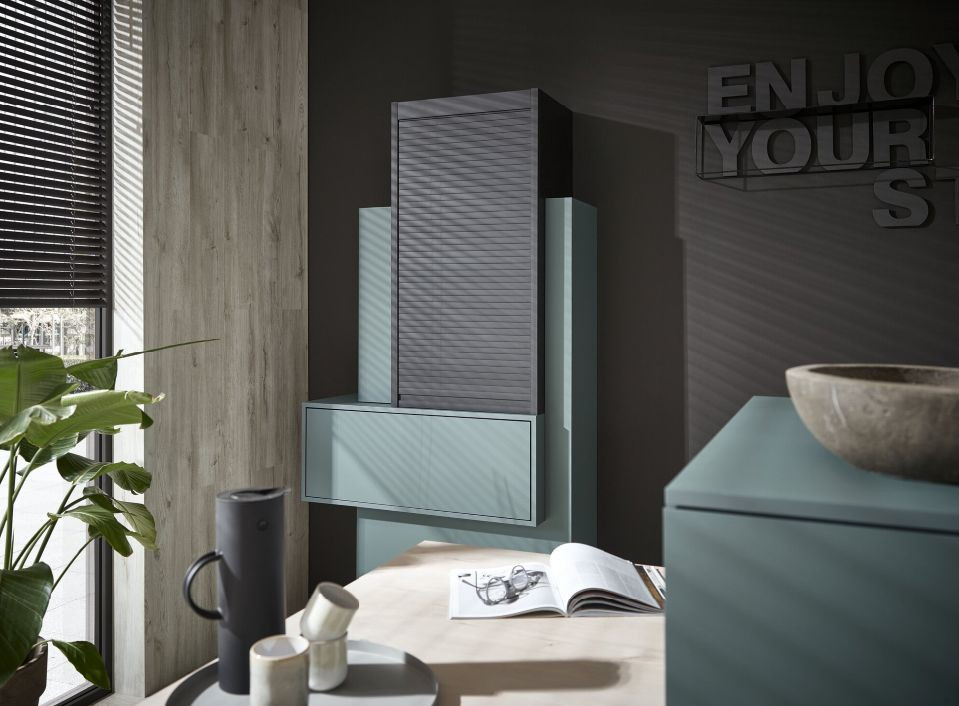 RAUVISIO noir nowa powierzchnie meblowa od Rehau