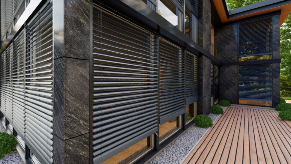 Żaluzje fasadowe Drutex