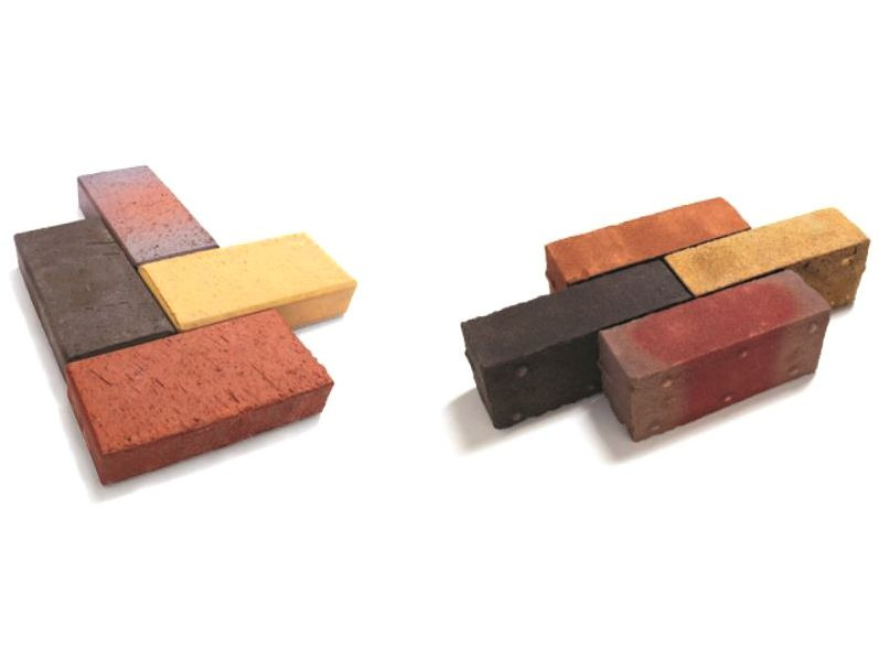 Bruk klinkierowy w wielu kolorach