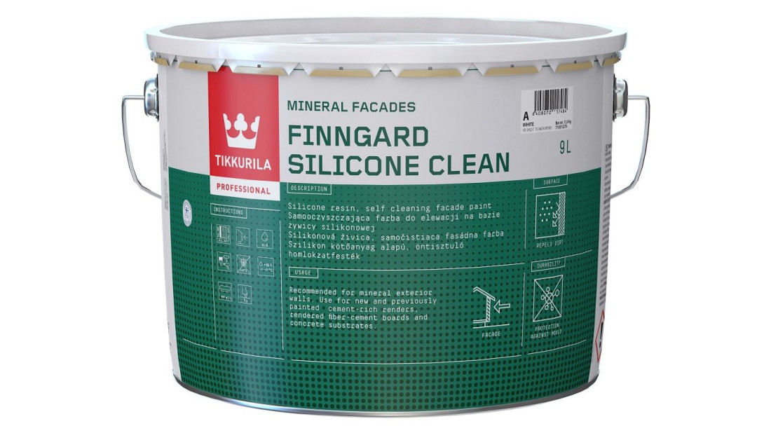 Samooczyszczająca farba elewacyjna Tikkurila Finngard Silicone Clean