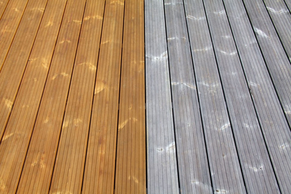 Taras malowany lazurą